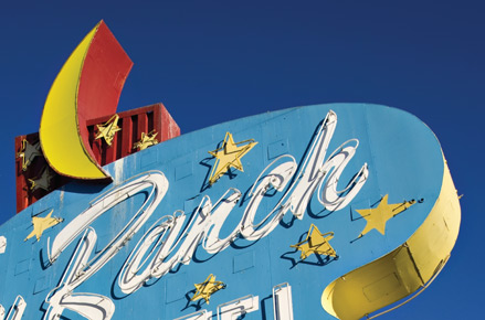 Architecture Las Vegas Magazine Sky Ranch Motel Sign Photo