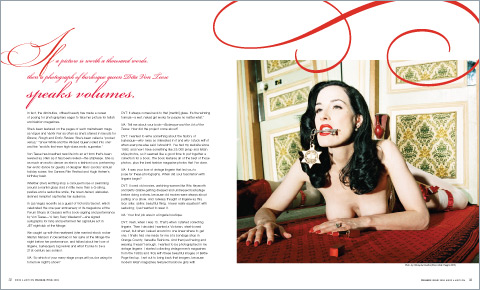 Nude Ambition Dita Von Teese editorial spread