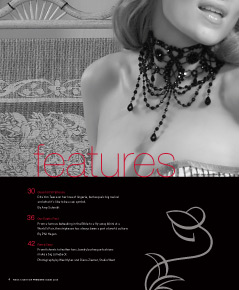 Nude Ambition premiere issue feature editorial design