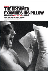 Samuel Beckett poster for “Dreamer Examines His Pillow”