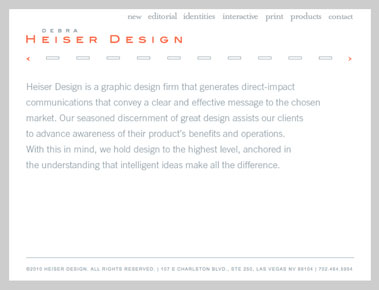 Heisers Design website screen capture