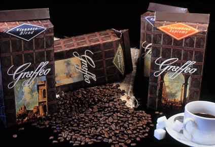 Series of coffee packages